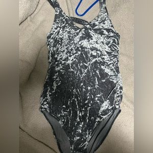 Bodysuit! Velvet! Strappy back!